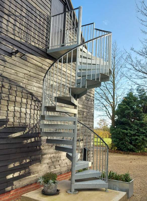 External Galvanised Steel Spiral Staircase Kit