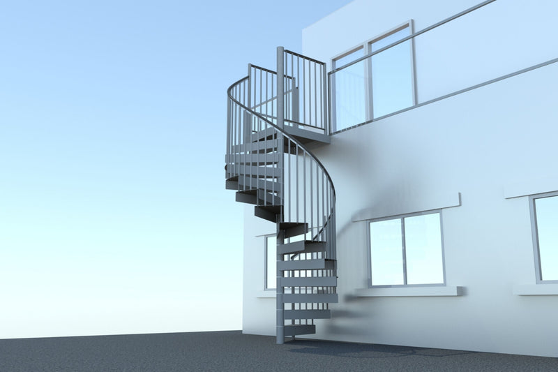 Mock up of spiral stairs