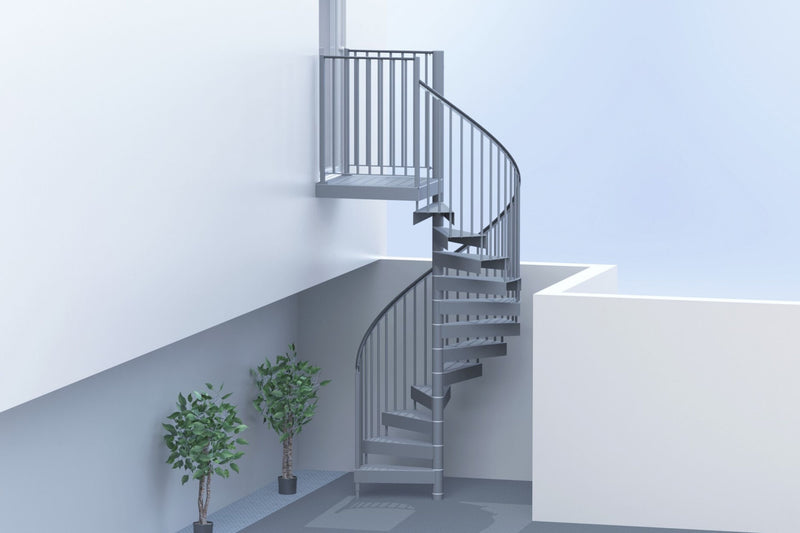 Spiral staircase mock up