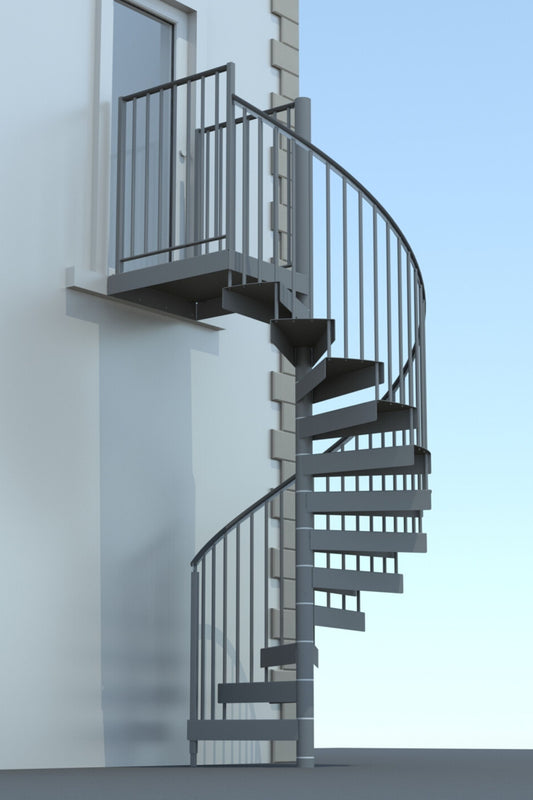 Spiral staircase mock up