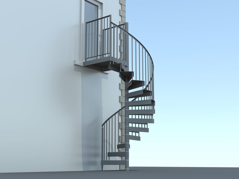 Spiral stairs mock up