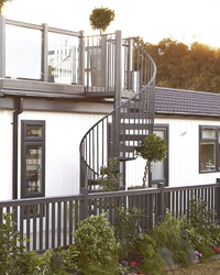 Anti-clockwise Powder Coated Spiral Staircase Kit