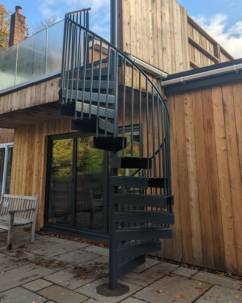 Powder Coated Spiral Staircase Kit